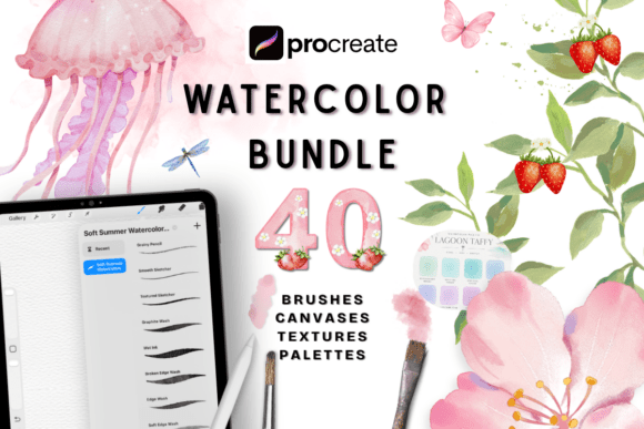 Download Watercolor Procreate Brush Set - Premium Resources