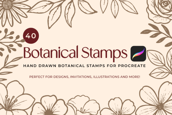 Download Hand-Drawn Botanical Procreate Brushes - Procreate brushes Collection