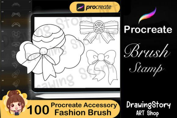 Download 100 Fashion Accessory Procreate Brushes - Procreate brushes Collection