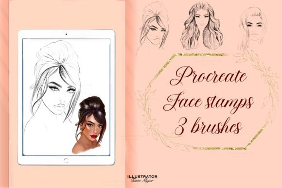 Download Procreate Face Stamps, Procreate Brushes - Procreate brushes Collection