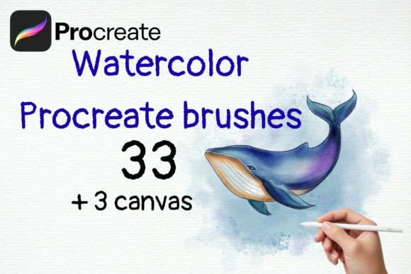 Download Watercolor Procreate Brushes 33 + Canvas - Procreate brushes Collection